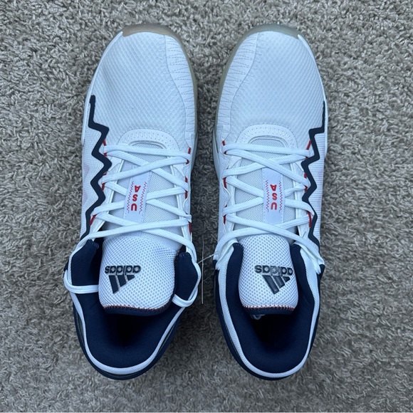 NWT Men’s Adidas D.O.N. Issue #2 GCA White/Navy Team USA FY0872 NO BOX Size 13 - Picture 4 of 15